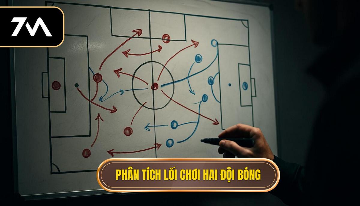 Phân tích lối chơi và sơ đồ chiến thuật của hai đội