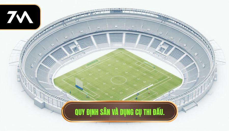 1. Quy định sân và dụng cụ thi đấu.
