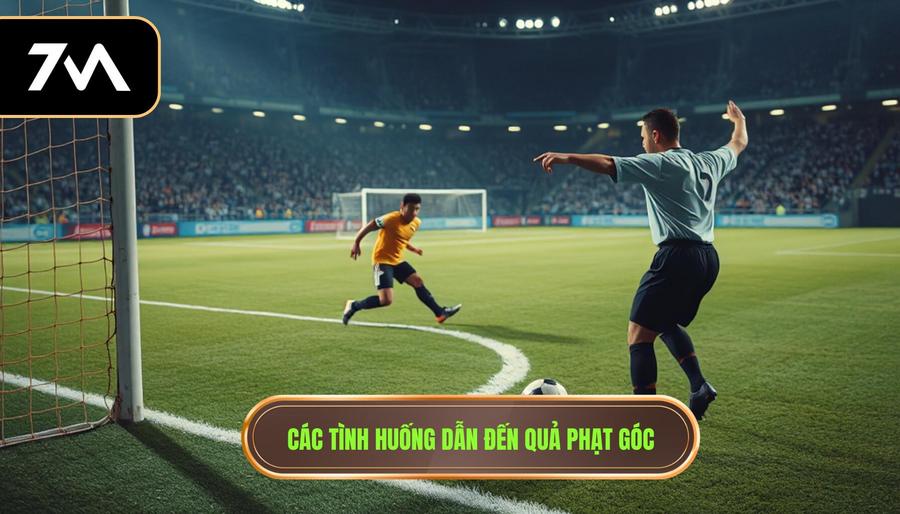2. Các tình huống dẫn đến quả phạt góc